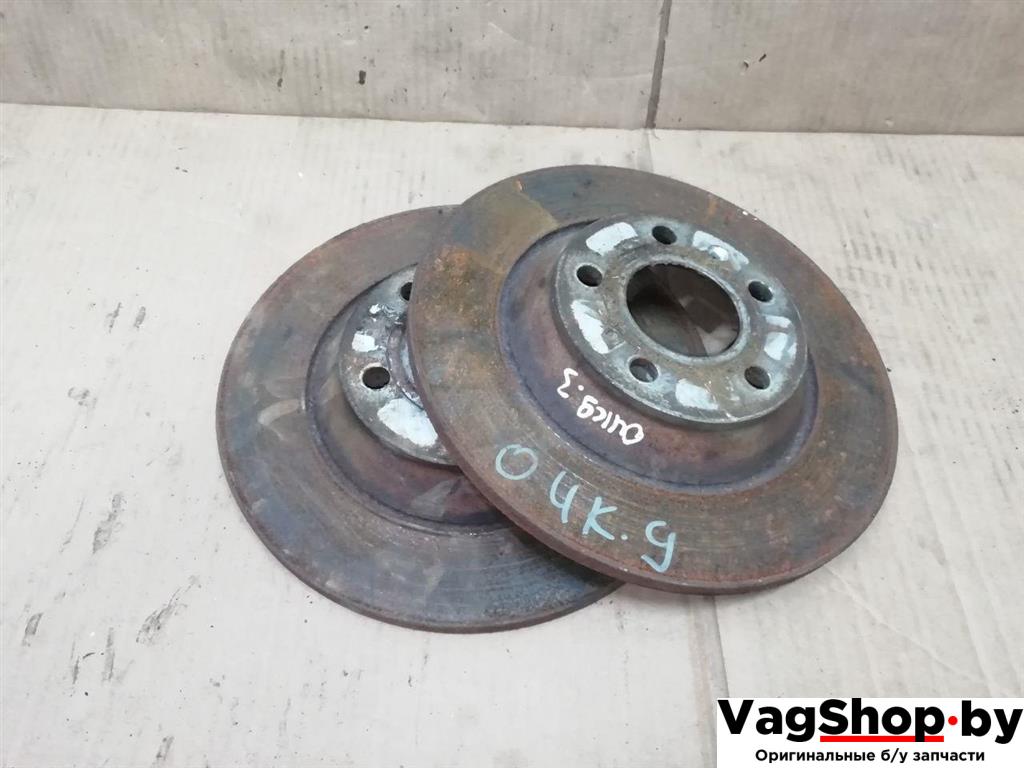 диск тормозной задний Audi A6 Allroad Quattro C6/4F 2007, 3.2 л., FSI, AUK, бензин, МКПП, синий, универсал, полный привод - фото №1