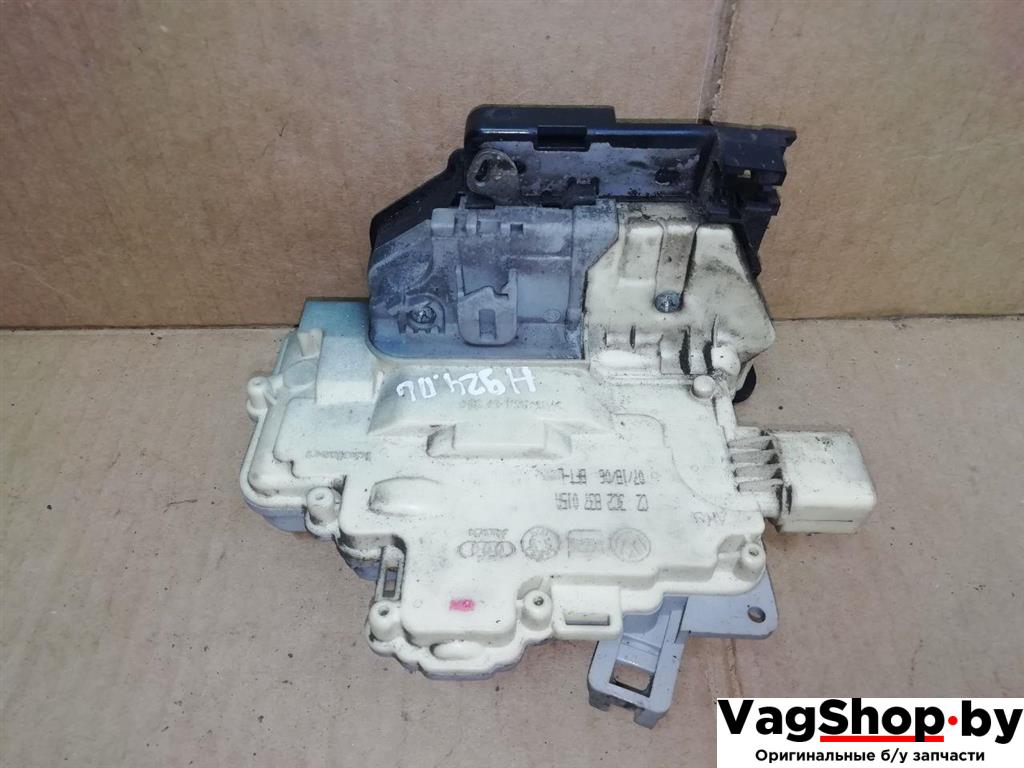 замок двери передней левой Audi Q7 4L 2006, 3.0 л., TDi, BUG, дизель, АКПП, синий, внедорожник 5 дв., полный привод, 3C2837015A - фото №1