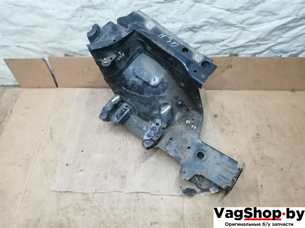 лонжерон левый Volkswagen Passat B7 2011, 2.0 л., TDi, CFF, дизель, МКПП, черный, универсал, передний привод - фото №1