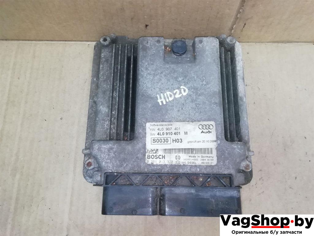 блок управления двигателем Audi Q7 4L 2006, 3.0 л., TDi, BUG, дизель, АКПП, серебро, внедорожник 5 дв., полный привод, 4L0907401, 4L0910401M - фото №1