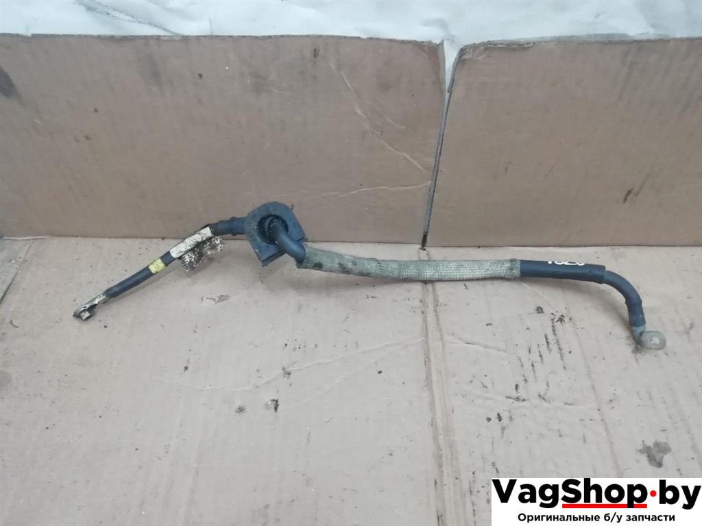 плюсовой провод аккумулятора Volkswagen Transporter T5 2005, 2.5 л., TDi, AXD, дизель, МКПП, синий, фургон, передний привод, 7H0971158J - фото №1