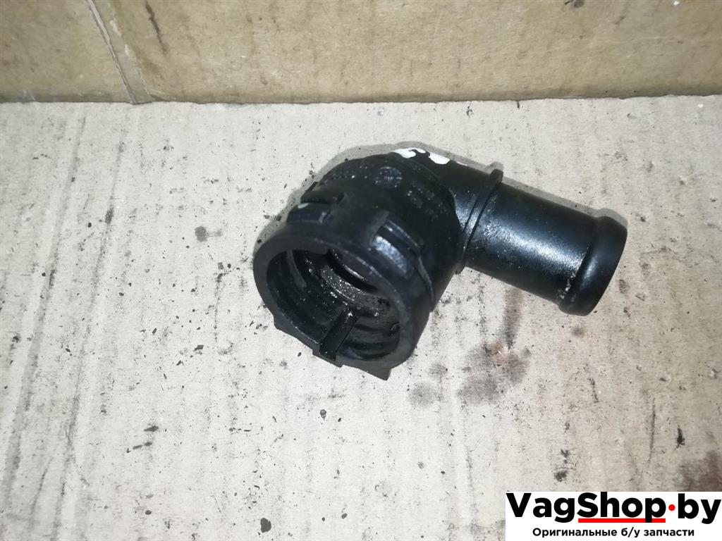 фланец (тройник) системы охлаждения Volkswagen Passat B6 2008, 2.0 л., TDi, CBA, дизель, МКПП, серебро, универсал, передний привод, 1K0122291J - фото №1