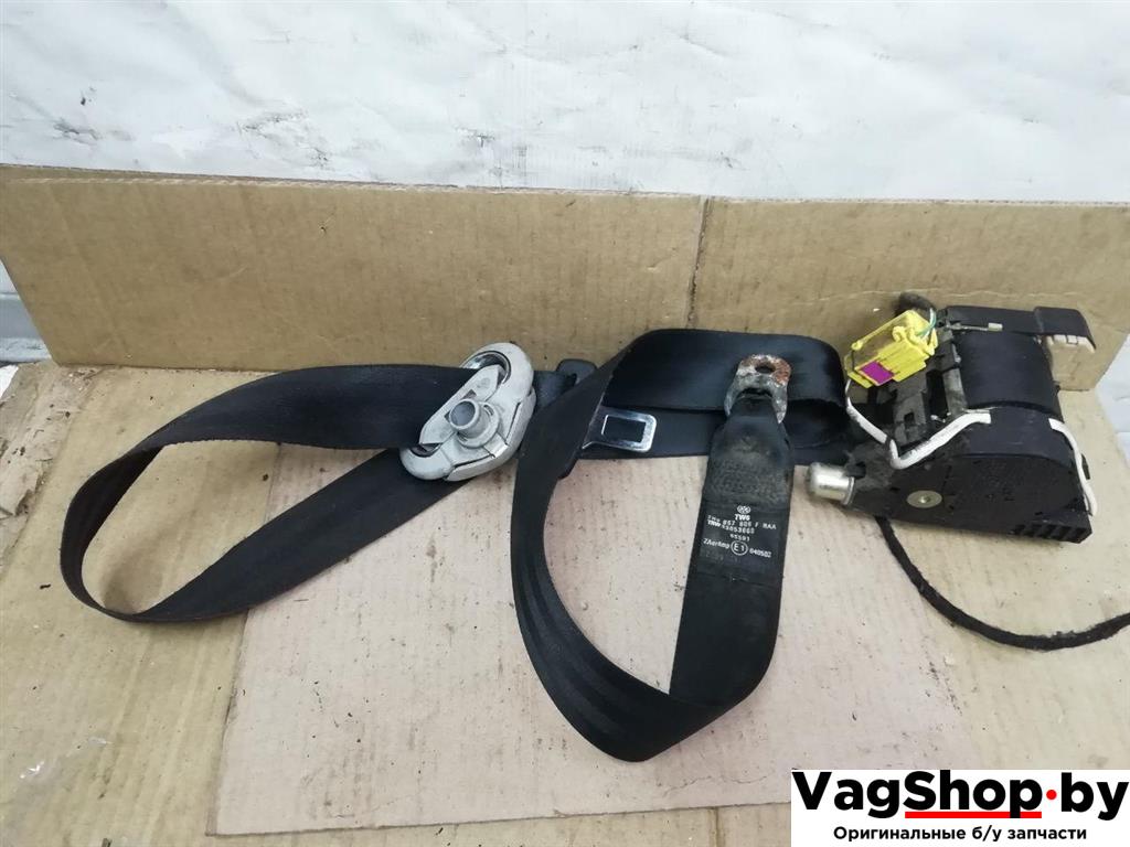 ремень безопасности Volkswagen Transporter T5 2005, 2.5 л., TDi, AXD, дизель, МКПП, синий, фургон, передний привод, 7H0857806FRAA - фото №1