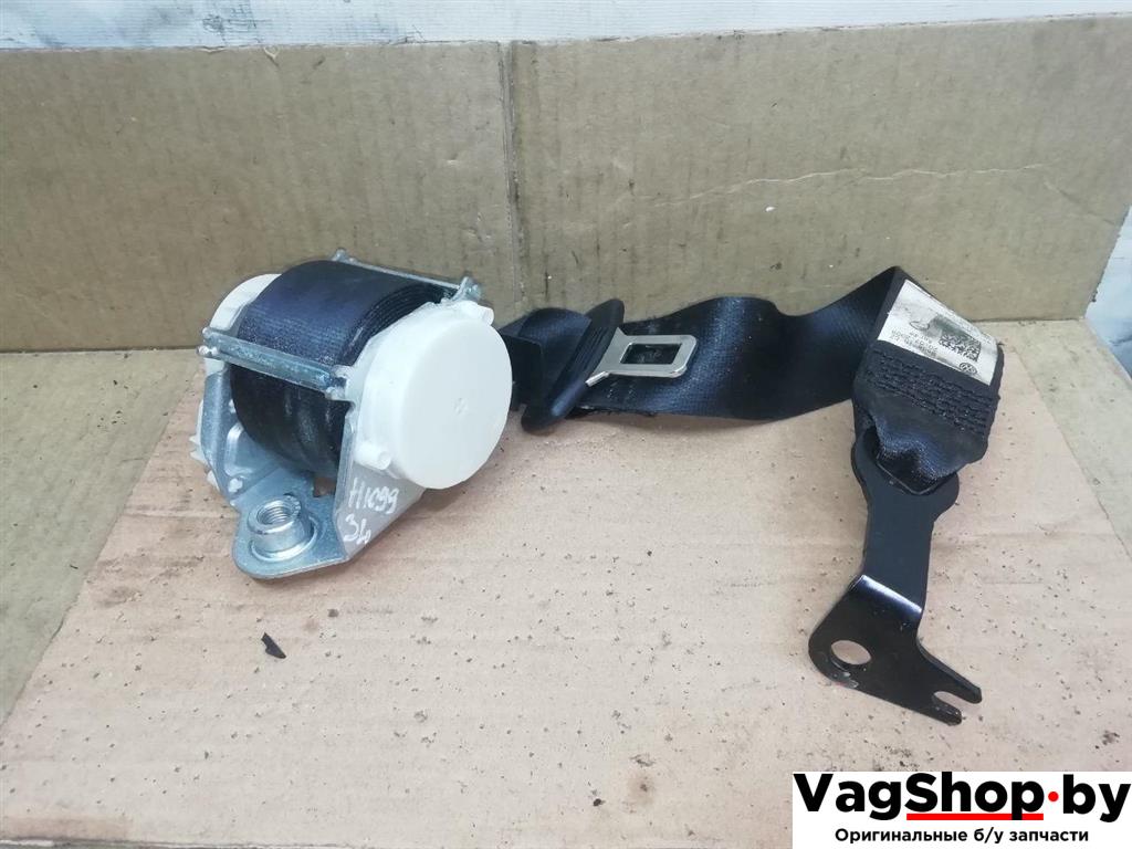 ремень безопасности Volkswagen Golf Plus 2 поколение 2010, 1.6 л., TDi, CAY, дизель, МКПП, серебро, хетчбэк 5 дв., передний привод, 5M0857805RAA - фото №1