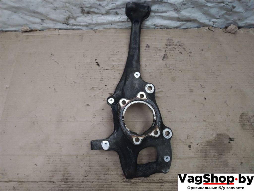 кулак поворотный левый Audi A4 B8/8K 2011, 2.7 л., TDi, CGK, дизель, МКПП, белый, седан, передний привод, R8K0407257ABSJ2FR, 8K0407241AB - фото №1