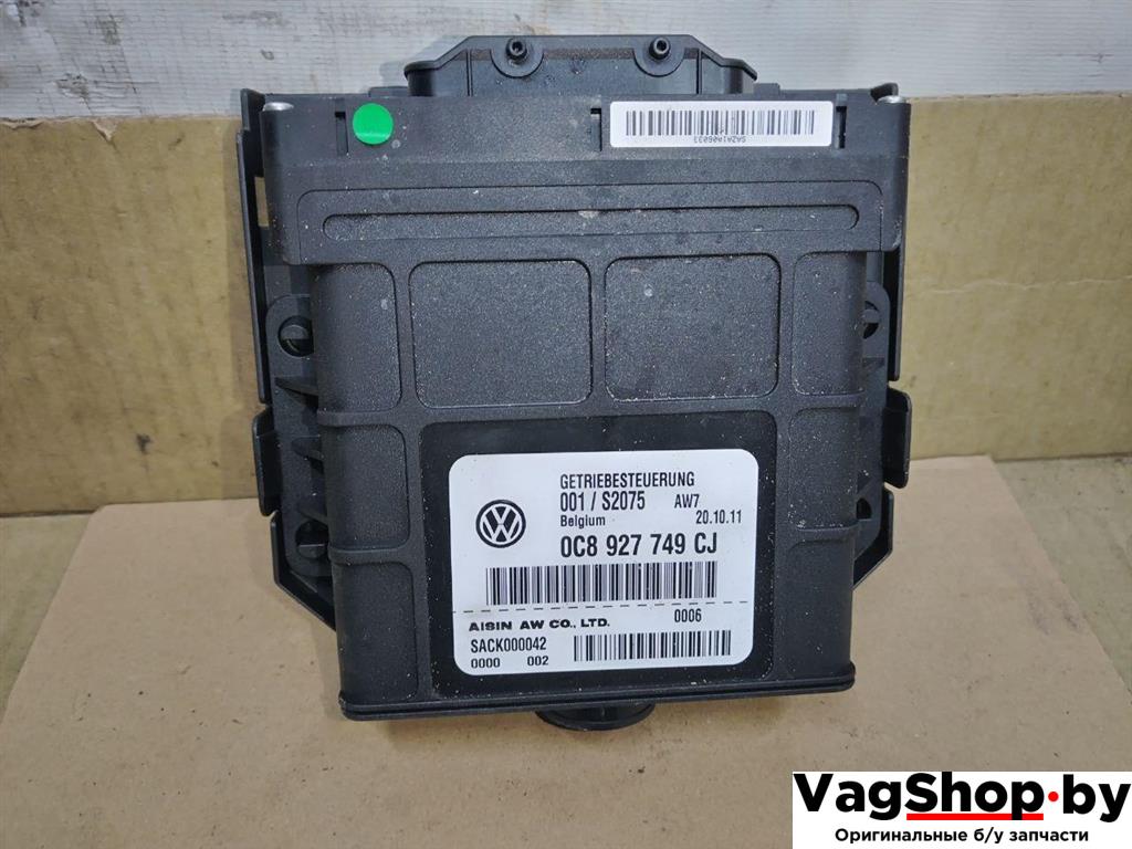 блок управления АКПП Porsche Cayenne 958 2012, 3.6 л., FSI, M 55.02, бензин, АКПП, черный, внедорожник 5 дв., полный привод, 0C8927749CJ - фото №1