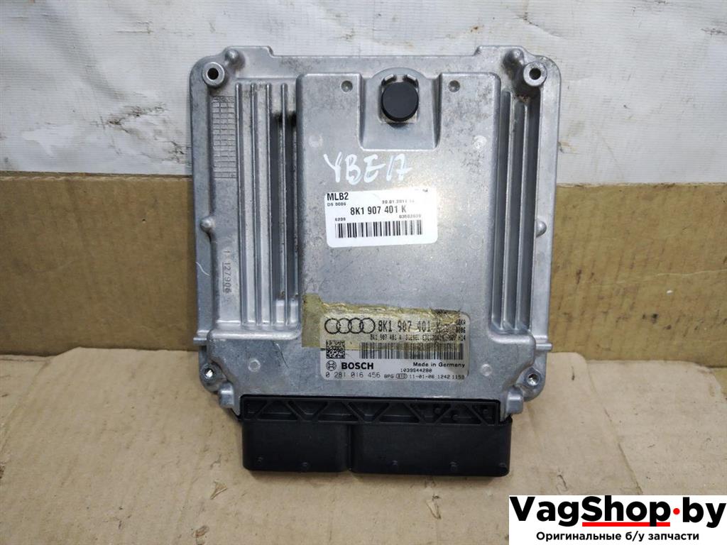 блок управления двигателем Audi A4 B8/8K 2011, 2.7 л., TDi, CGK, дизель, МКПП, белый, седан, передний привод, 8K1907401K, 8K1907401A - фото №1