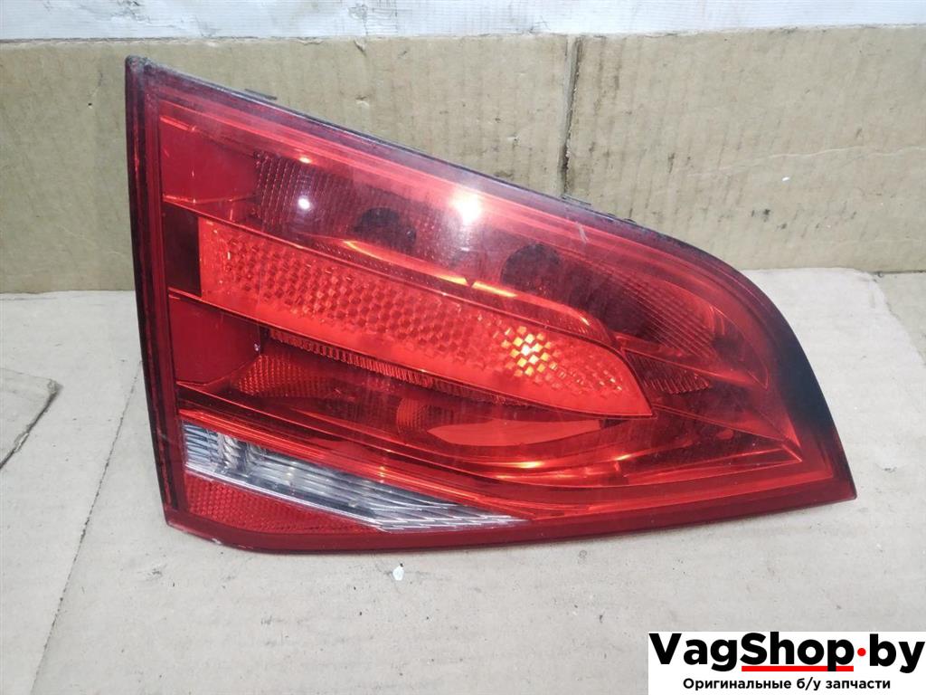 фонарь крышки багажника левый Audi A4 B8/8K 2011, 2.7 л., TDi, CGK, дизель, МКПП, белый, седан, передний привод, 8K5945093D - фото №1
