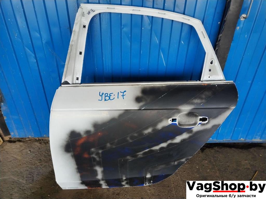 дверь задняя левая Audi A4 B8/8K 2011, 2.7 л., TDi, CGK, дизель, МКПП, белый, седан, передний привод - фото №1