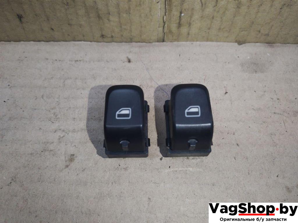 кнопка стеклоподъемника Audi A4 B8/8K 2011, 2.7 л., TDi, CGK, дизель, МКПП, белый, седан, передний привод, 8K0959855A - фото №1