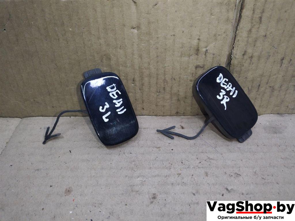 Заглушка (решетка) в бампер задний Audi Q7 4L 2008, 3.0 л., TDi, дизель, АКПП, черный, внедорожник 5 дв., полный привод, 4L0807449B, 4L0807450B - фото №1