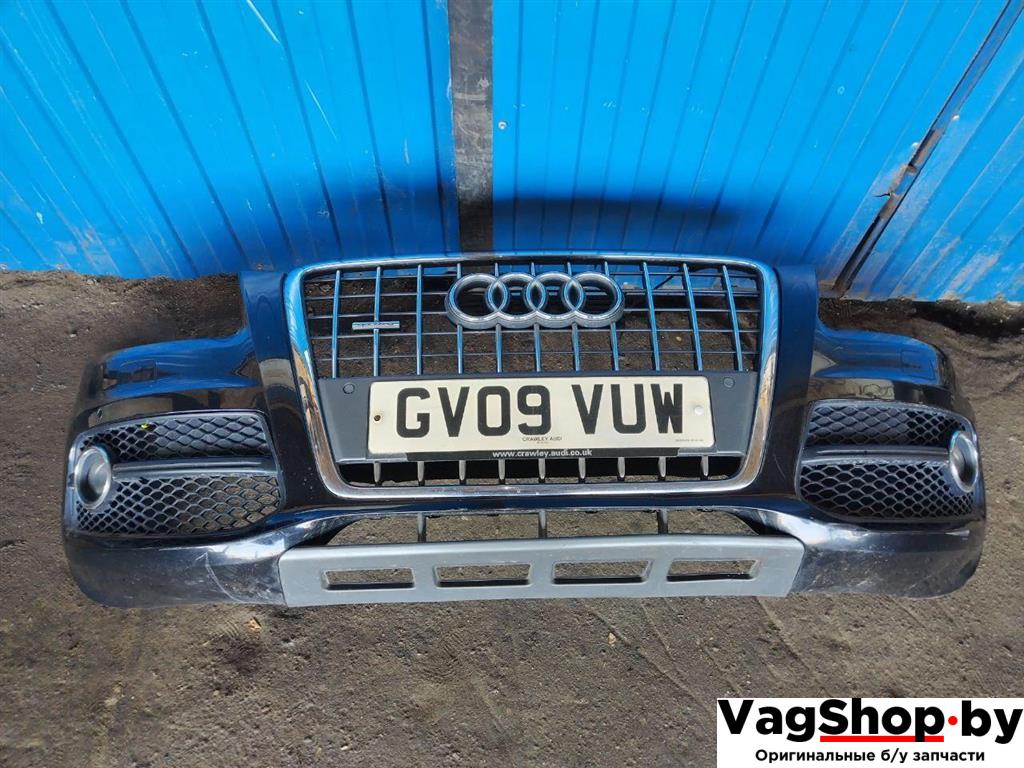 бампер передний Audi Q5 8R 2009, 2.0 л., TFSI, CDN, бензин, АКПП, черный, внедорожник 5 дв., полный привод - фото №1