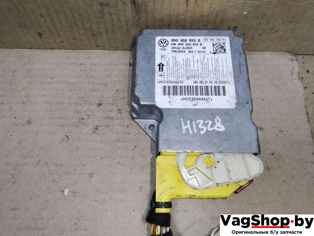 блок AirBag Audi Q5 8R 2009, 2.0 л., TFSI, CDN, бензин, АКПП, черный, внедорожник 5 дв., полный привод, 8R0959655B - фото №1