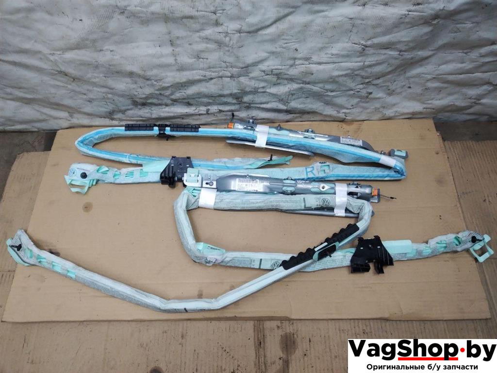 подушка безопасности боковая (шторка) Volkswagen Touran 2 2013, 1.6 л., TDi, CAY, дизель, МКПП, черный, минивэн, передний привод, 1T0880741M, 1T0880742M - фото №1