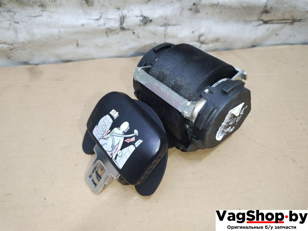 ремень безопасности Volkswagen Touran 2 2013, 1.6 л., TDi, CAY, дизель, МКПП, черный, минивэн, передний привод, 1T0857807DRAA - фото №1