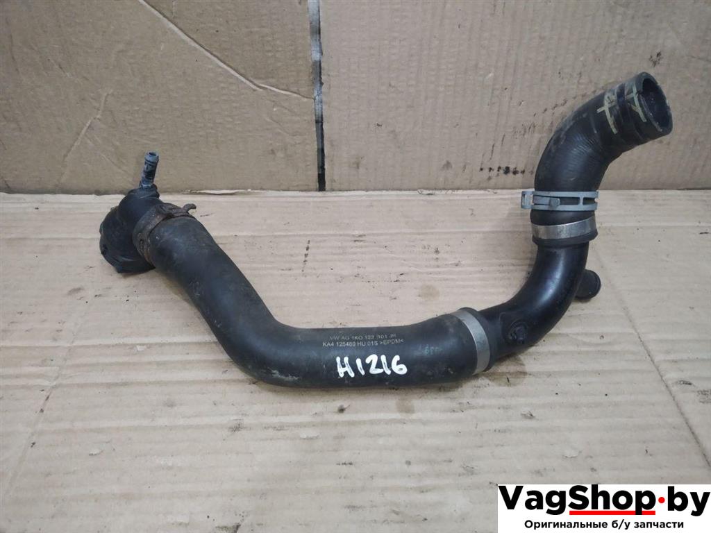 патрубок (трубопровод, шланг) Volkswagen Golf Plus 2 поколение 2010, 1.6 л., TDi, CAY, дизель, МКПП, черный, хетчбэк 5 дв., передний привод, 3C0121087A, 1K0122101JR, 3C0122291D - фото №1