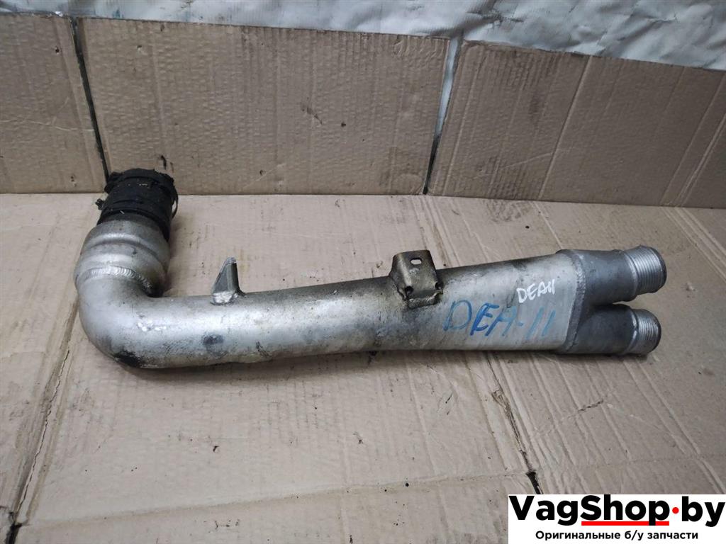 патрубок интеркулера Audi Q7 4L 2008, 3.0 л., TDi, дизель, АКПП, черный, внедорожник 5 дв., полный привод, 7L6145945F, 7L6145941G - фото №1