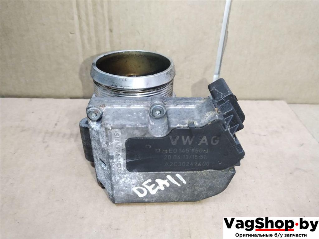 заслонка дроссельная Audi Q7 4L 2008, 3.0 л., TDi, дизель, АКПП, черный, внедорожник 5 дв., полный привод, 4E0145950J - фото №1