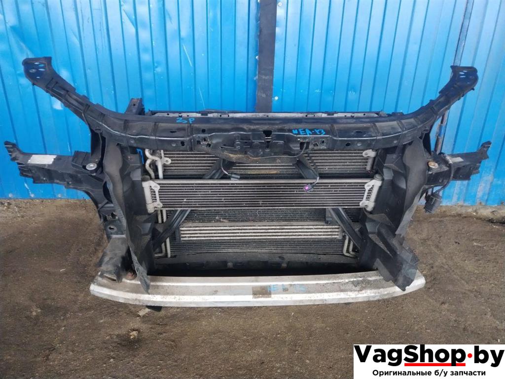 передняя панель крепления облицовки (телевизор) Audi Q7 4L 2007, 3.0 л., TDi, BUG, дизель, АКПП, черный, внедорожник 5 дв., полный привод, 4L0805594 - фото №1