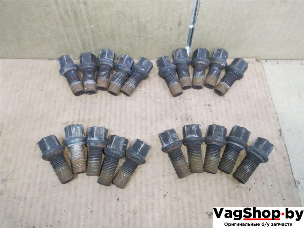 болт колесный Volkswagen Sharan 2 поколение 2011, 2.0 л., TDi, CFF, дизель, МКПП, черный, минивэн, передний привод - фото №1