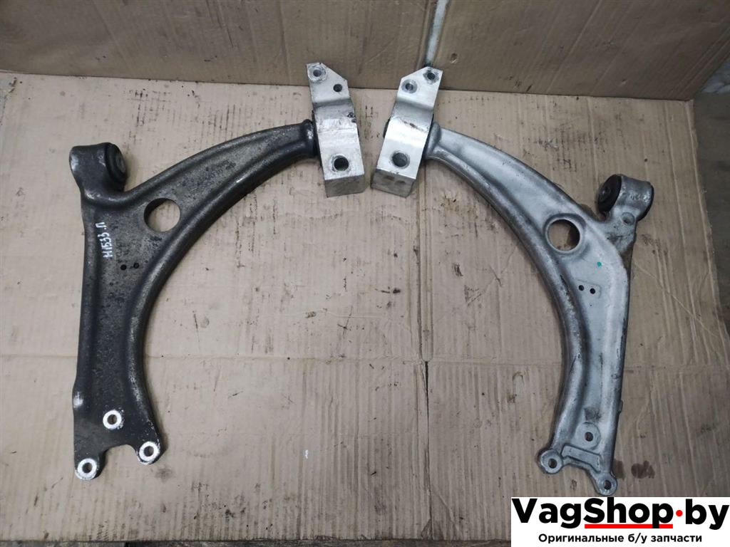 рычаг передний Volkswagen Sharan 2 поколение 2011, 2.0 л., TDi, CFF, дизель, МКПП, черный, минивэн, передний привод - фото №1