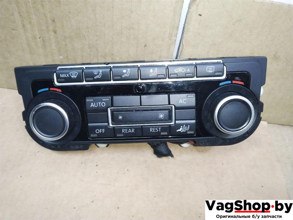 блок управления печки / климат-контроля Volkswagen Sharan 2 поколение 2011, 2.0 л., TDi, CFF, дизель, МКПП, черный, минивэн, передний привод, 5K0907044FK - фото №1