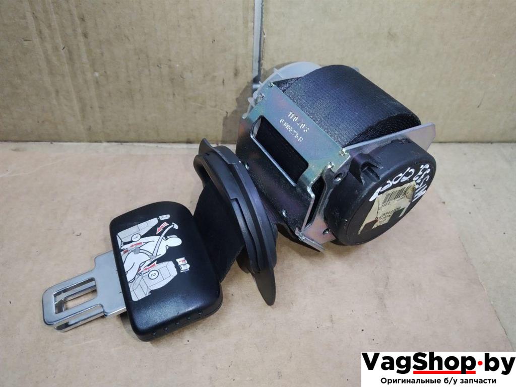 ремень безопасности Volkswagen Sharan 2 поколение 2011, 2.0 л., TDi, CFF, дизель, МКПП, черный, минивэн, передний привод, 7N0857807RAA - фото №1