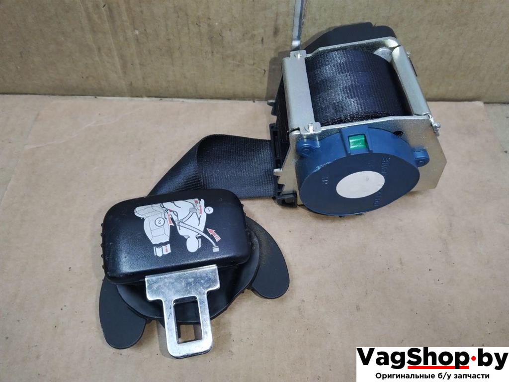 ремень безопасности Volkswagen Sharan 2 поколение 2011, 2.0 л., TDi, CFF, дизель, МКПП, черный, минивэн, передний привод, 7N0857812RAA - фото №1