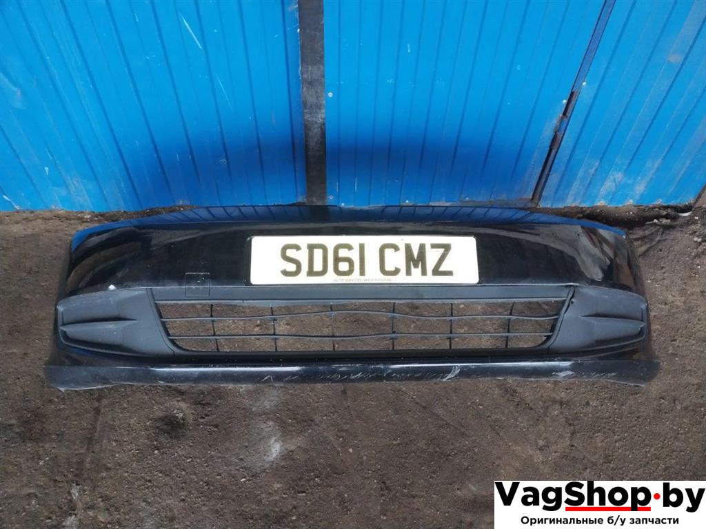 бампер передний Volkswagen Sharan 2 поколение 2011, 2.0 л., TDi, CFF, дизель, МКПП, черный, минивэн, передний привод - фото №1