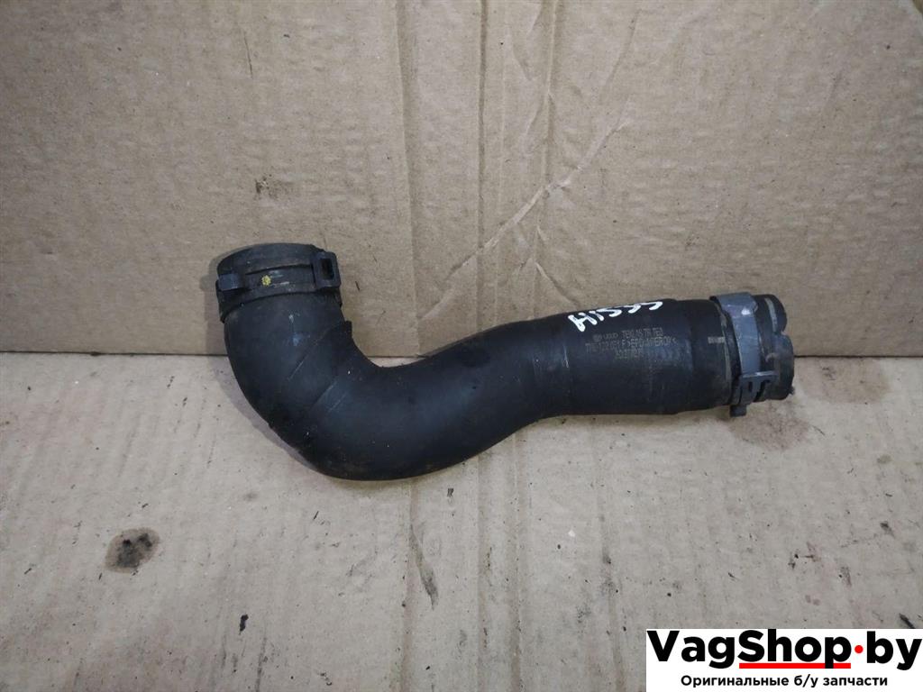 патрубок (трубопровод, шланг) Volkswagen Sharan 2 поколение 2011, 2.0 л., TDi, CFF, дизель, МКПП, черный, минивэн, передний привод, 7N0122051F - фото №1