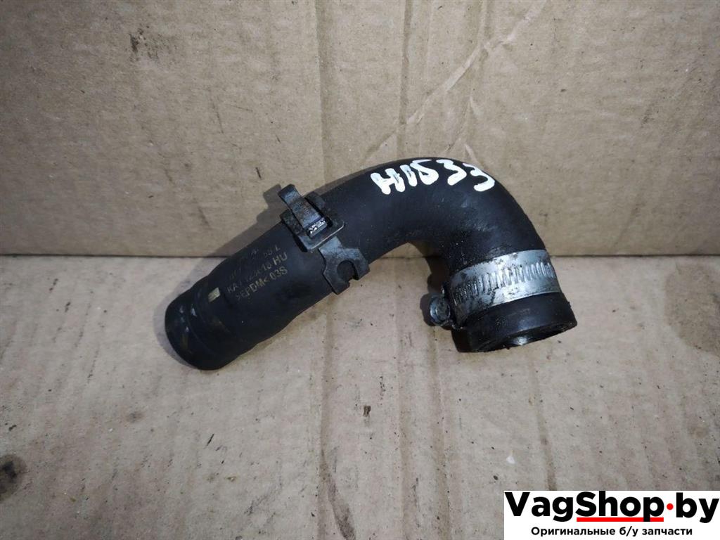 патрубок (трубопровод, шланг) Volkswagen Sharan 2 поколение 2011, 2.0 л., TDi, CFF, дизель, МКПП, черный, минивэн, передний привод, 1K0122058L - фото №1