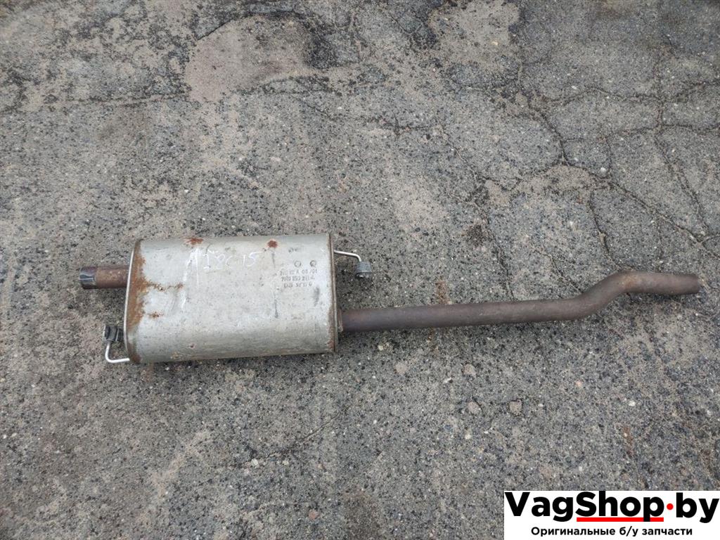 глушитель Volkswagen Transporter T5 2005, 2.5 л., TDi, AXD, дизель, МКПП, белый, передний привод, 7H0253211A - фото №1