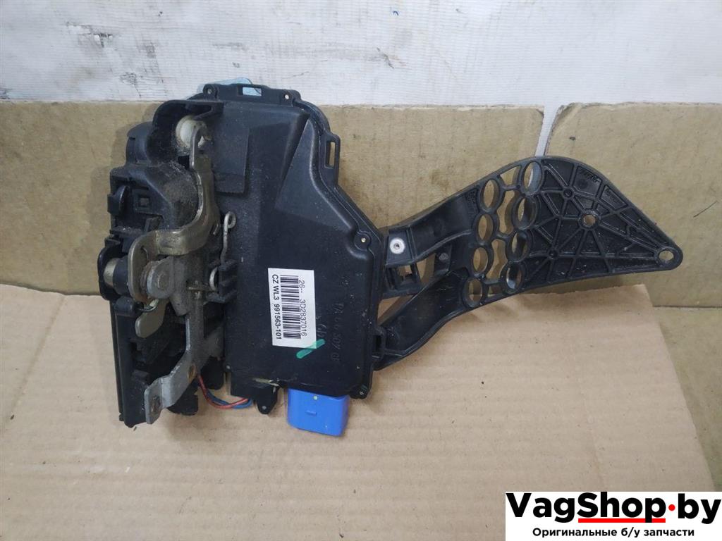 замок двери передней правой Volkswagen Touareg 1 поколение 2006, 2.5 л., TDi, BAC, дизель, АКПП, синий, внедорожник 5 дв., полный привод, 3D2837016 - фото №1