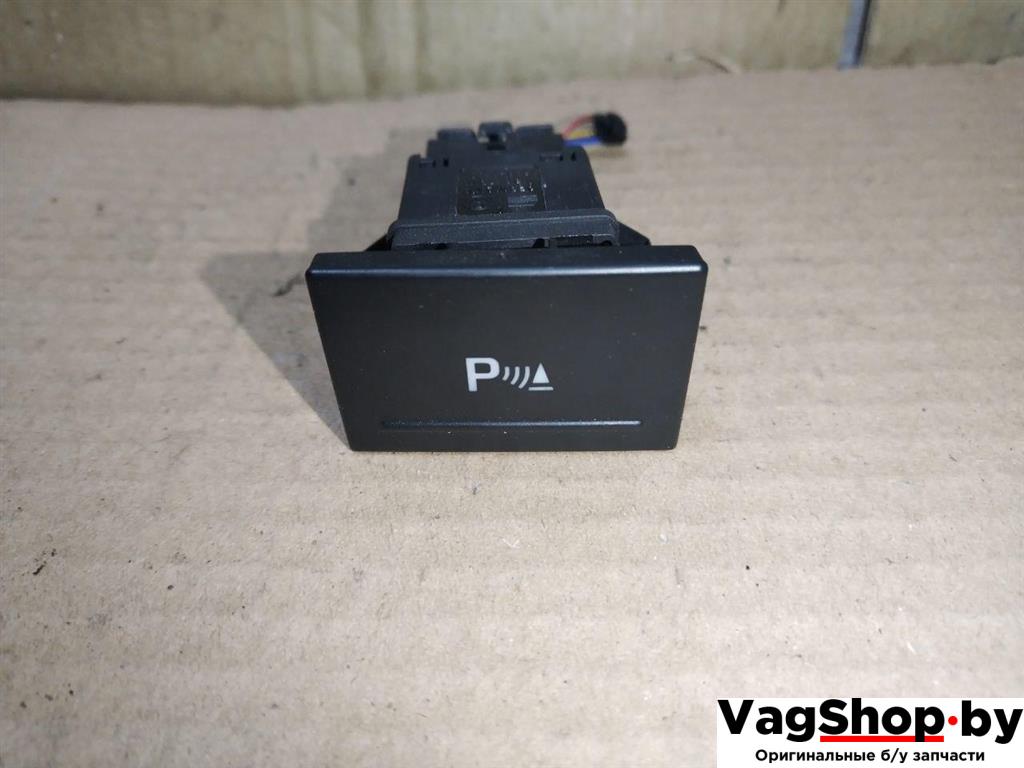 Кнопка парктроника Volkswagen Touareg 1 поколение 2006, 2.5 л., TDi, BAC, дизель, АКПП, синий, внедорожник 5 дв., полный привод, 7L6919281A - фото №1
