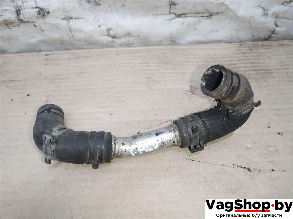 Патрубок автономного отопителя Volkswagen Touareg 1 поколение 2006, 2.5 л., TDi, BAC, дизель, АКПП, синий, внедорожник 5 дв., полный привод - фото №1