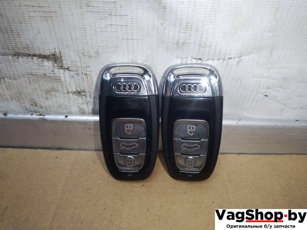 ключ Audi A8 D4/4H 2011, 3.0 л., TDi, CDT, дизель, АКПП, синий, седан, полный привод, 4H0959754K - фото №1