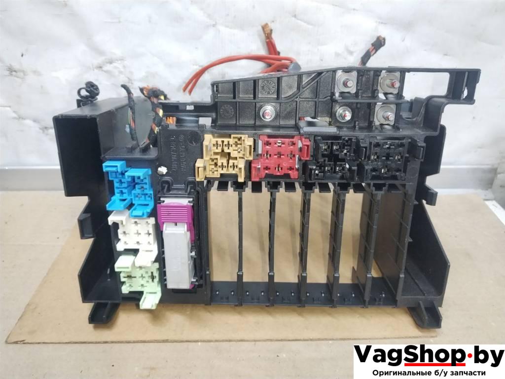 блок предохранителей Audi A8 D4/4H 2011, 3.0 л., TDi, CDT, дизель, АКПП, синий, седан, полный привод, 4H0907348C - фото №1