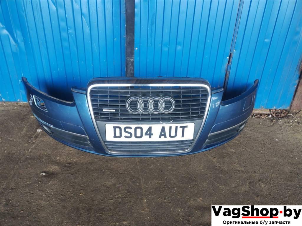 бампер передний Audi A6 4F/C6 2005, 3.0 л., TDi, BMK, дизель, АКПП, синий, седан, полный привод, 4F0807437E - фото №1