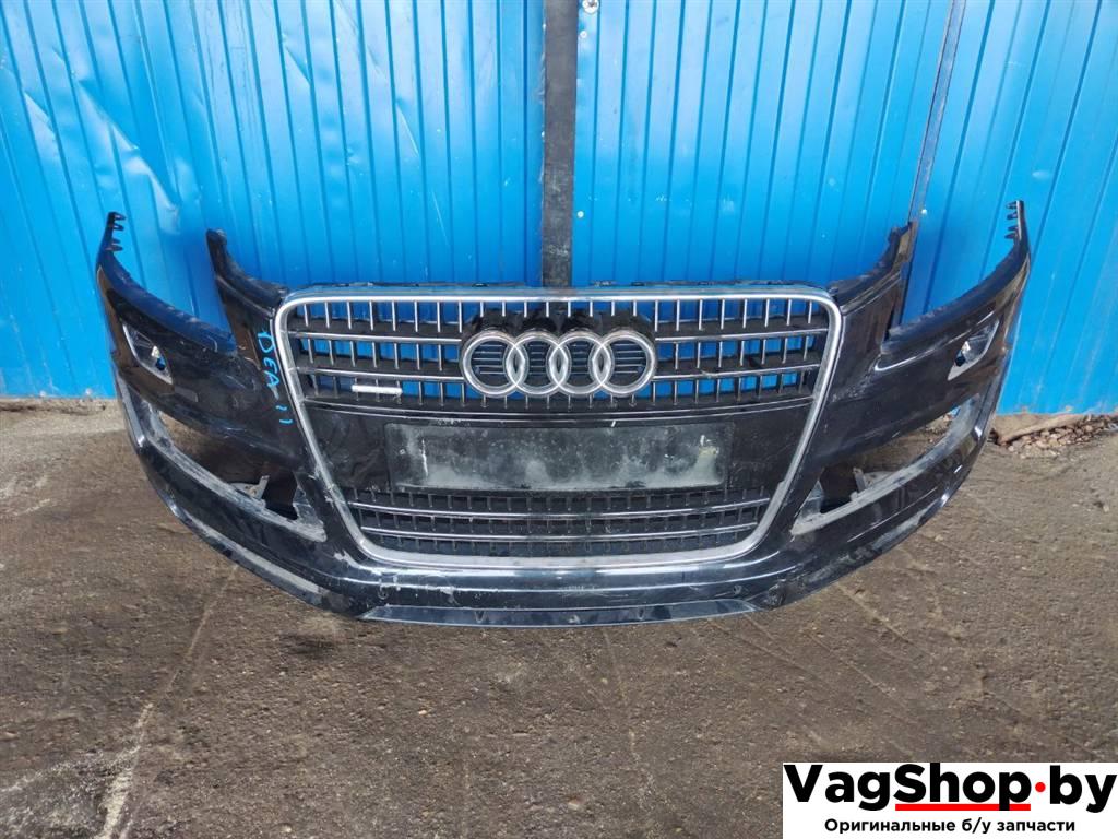 бампер передний Audi Q7 4L 2008, 3.0 л., TDi, дизель, АКПП, черный, внедорожник 5 дв., полный привод - фото №1