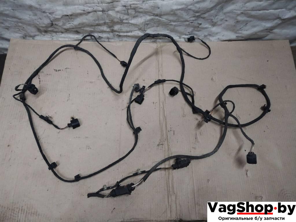 Проводка бампера переднего Audi Q7 4L 2008, 3.0 л., TDi, дизель, АКПП, черный, внедорожник 5 дв., полный привод - фото №1