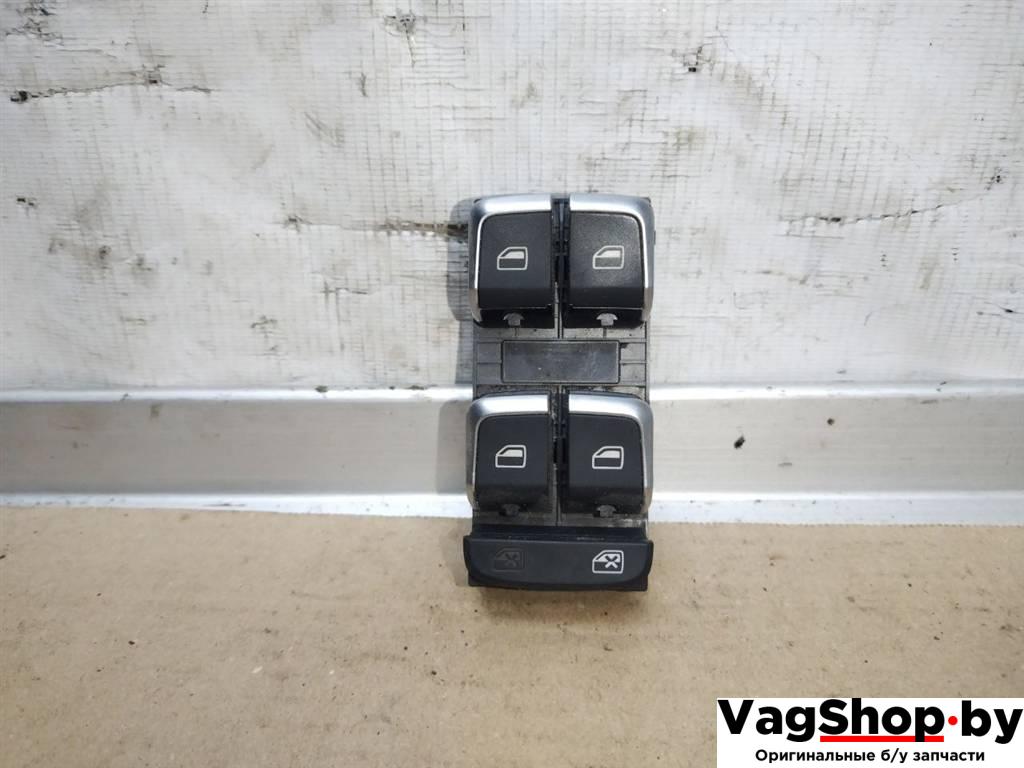 кнопка стеклоподъемника переднего левого Audi A8 D4/4H 2011, 3.0 л., TDi, CDT, дизель, АКПП, синий, седан, полный привод, 4H0959851D - фото №1