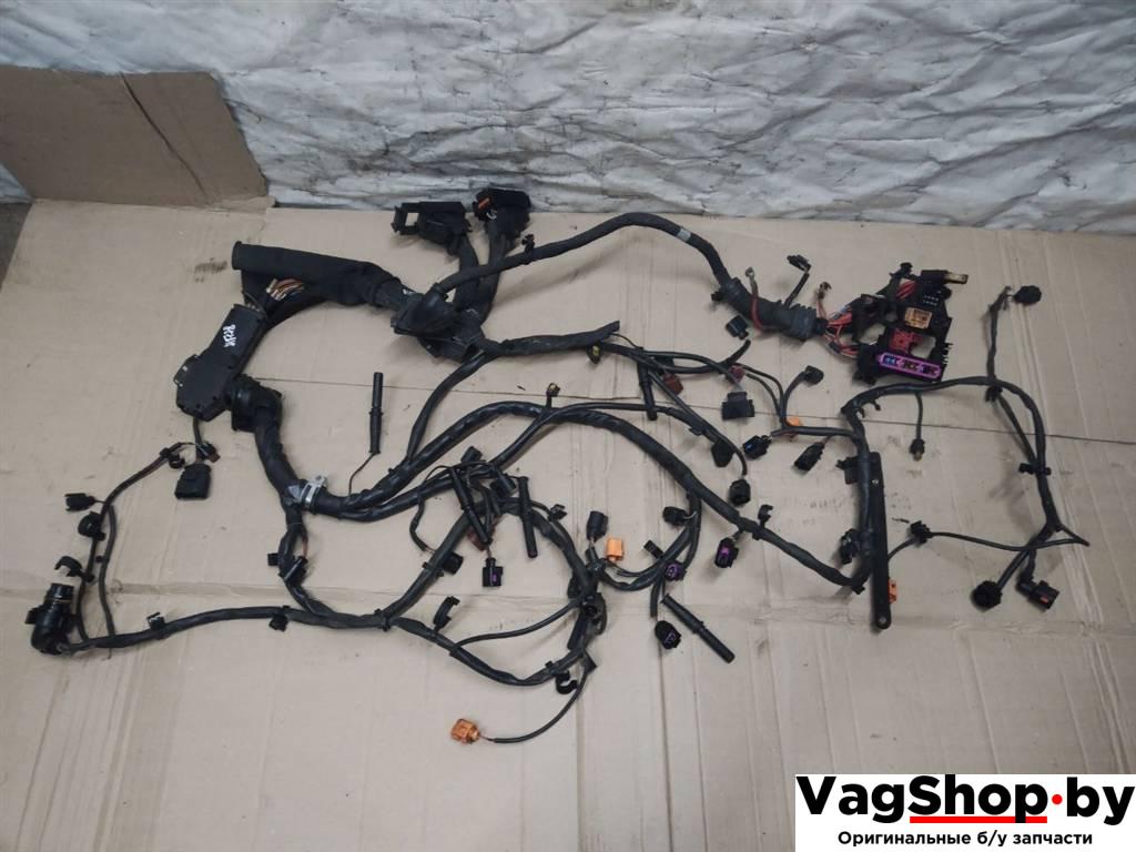 проводка двигателя Audi A8 D4/4H 2011, 3.0 л., TDi, CDT, дизель, АКПП, синий, седан, полный привод - фото №1