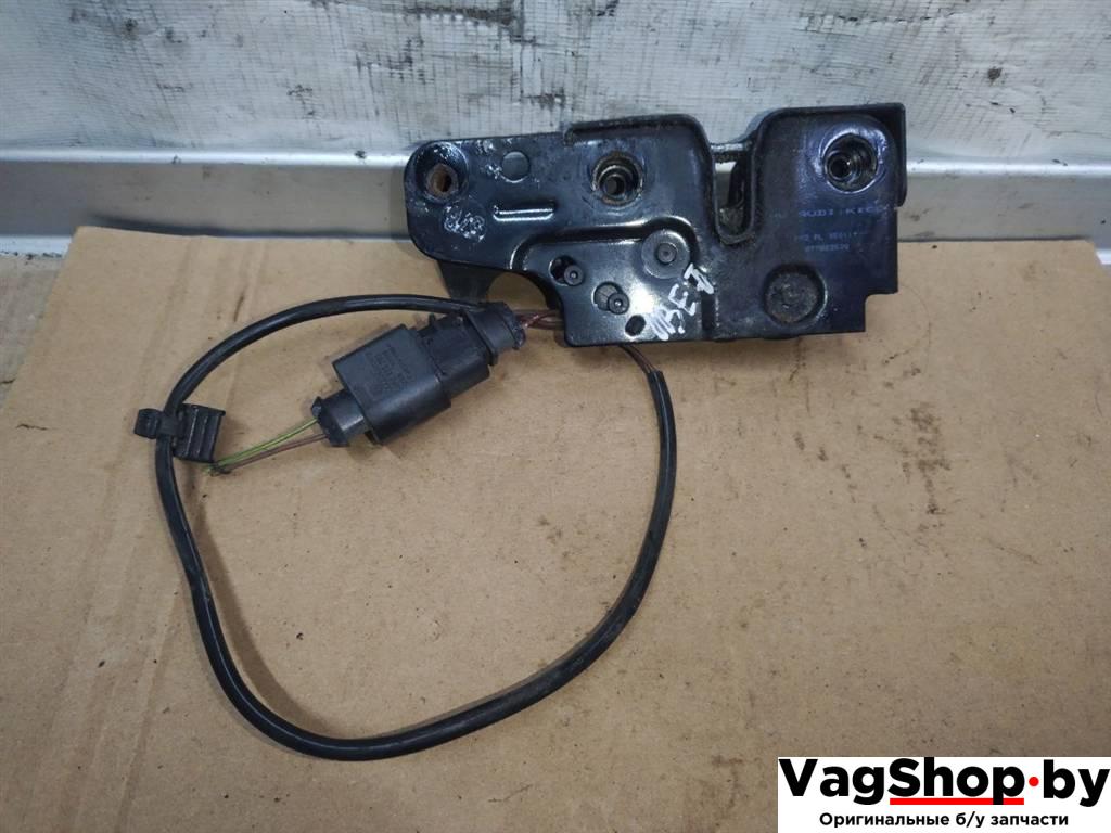 замок капота Audi A4 B8/8K 2010, 2.7 л., TDi, CGK, дизель, МКПП, белый, седан, передний привод, 8T0823509 - фото №1