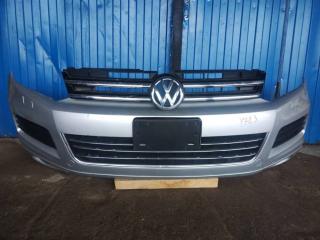 бампер передний Volkswagen Touareg 2 поколение 2012, 3.6 л., FSI, CGR, бензин, АКПП, серебро, внедорожник 5 дв., полный привод, 7P6807221B