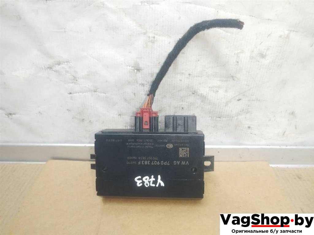 модуль подключения прицепа Volkswagen Touareg 2 поколение 2012, 3.6 л., FSI, CGR, бензин, АКПП, серебро, внедорожник 5 дв., полный привод, 7P0907383B, 7P0907383F - фото №1