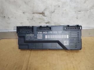 блок управления крышкой багажника Volkswagen Touareg 2 поколение 2012, 3.6 л., FSI, CGR, бензин, АКПП, серебро, внедорожник 5 дв., полный привод, 7P6959107