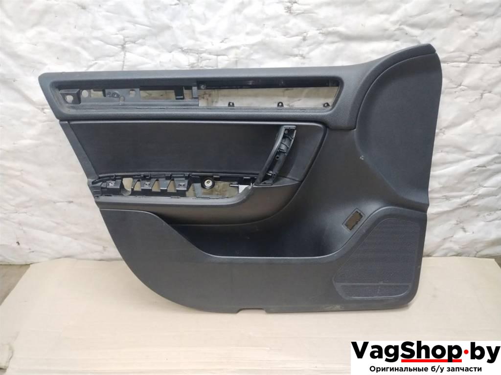 обшивка двери передняя левая Volkswagen Touareg 2 поколение 2012, 3.6 л., FSI, CGR, бензин, АКПП, серебро, внедорожник 5 дв., полный привод - фото №1