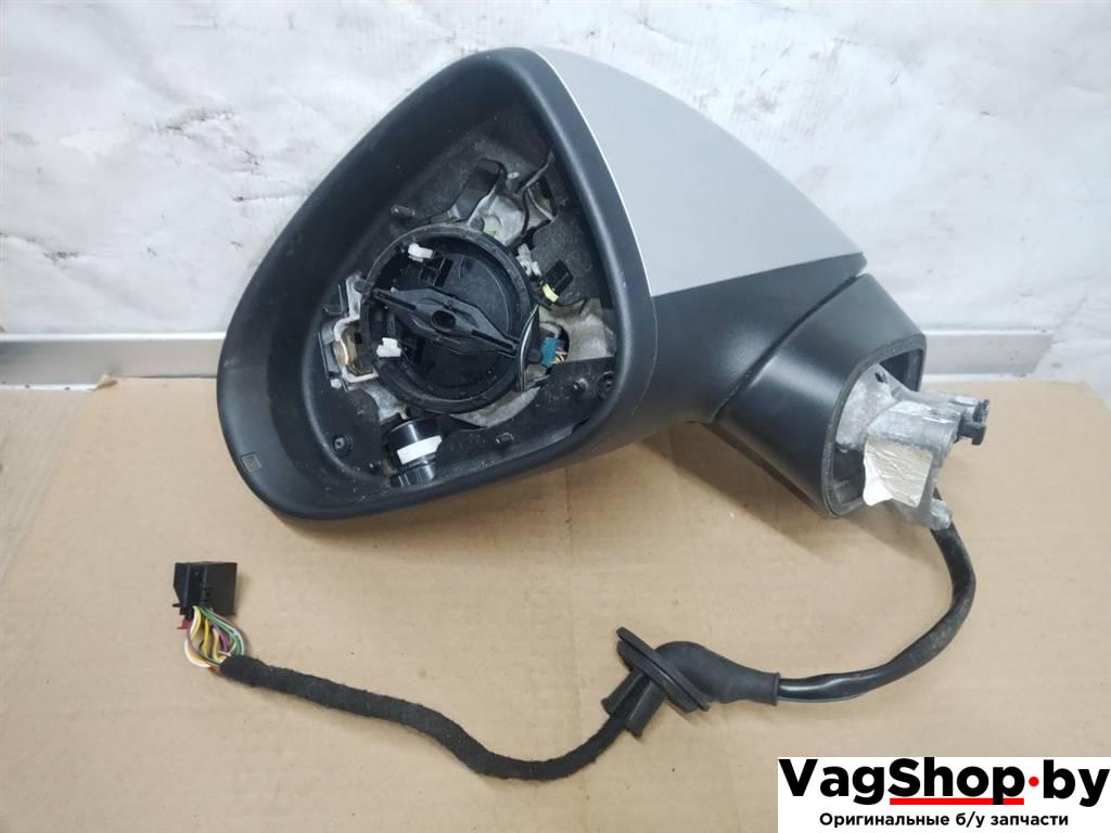зеркало наружное левое Volkswagen Touareg 2 поколение 2012, 3.6 л., FSI, CGR, бензин, АКПП, серебро, внедорожник 5 дв., полный привод - фото №1