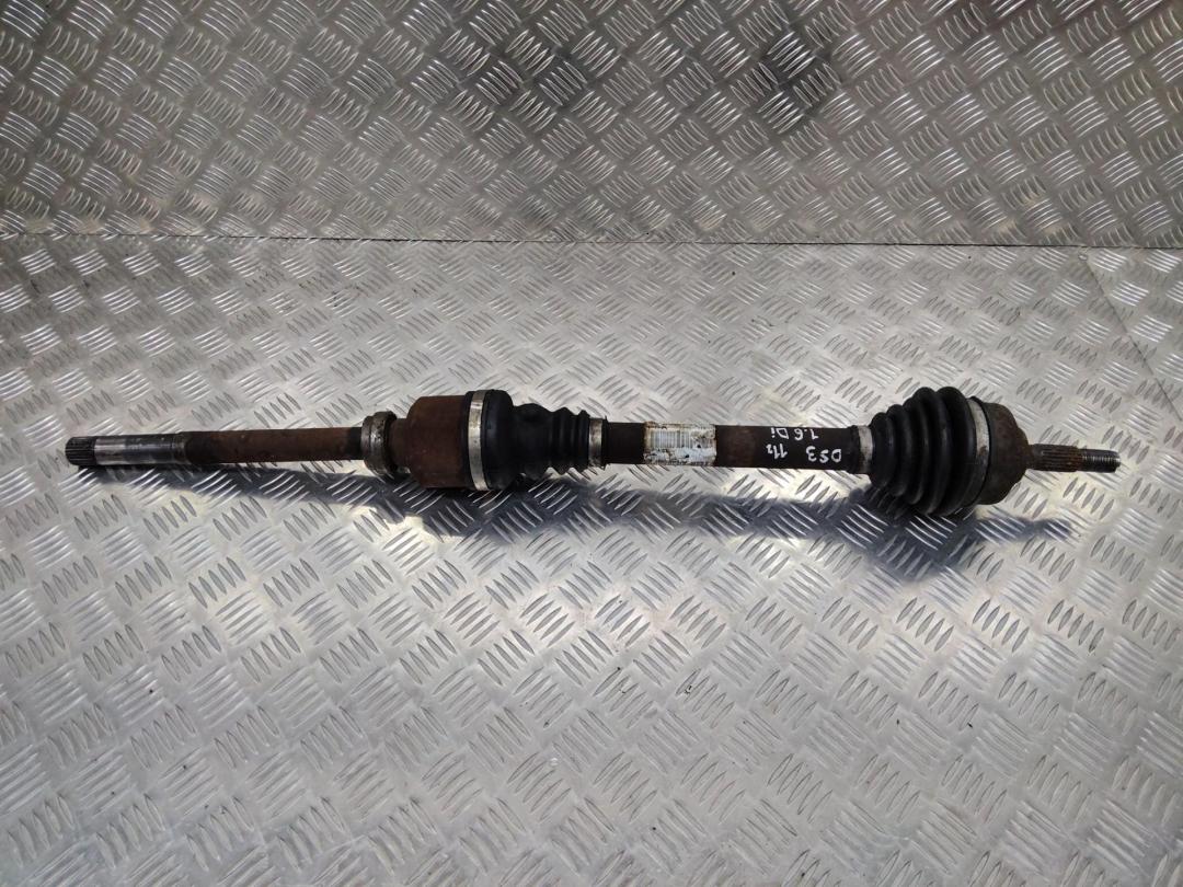 полуось передняя правая (приводной вал, ШРУС) Citroen DS3 1 поколение 2011, 1.6 л., дизель, 9686025480 - фото №1