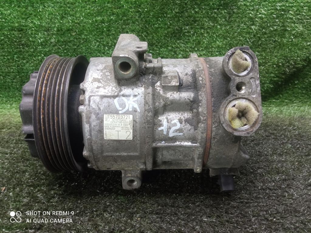компрессор кондиционера Opel Corsa D (2006—2010) 2009, 1.3TD Z13DTH, 55703721 - фото №1